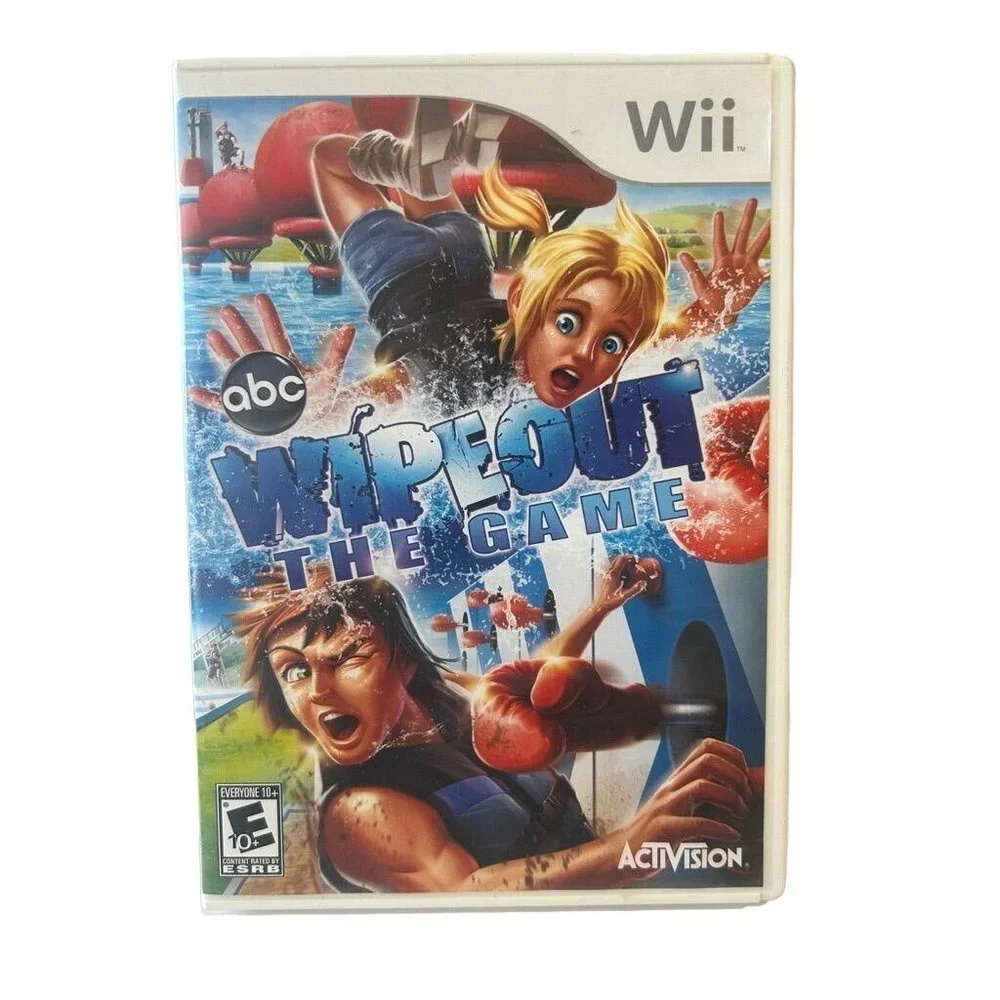 Wii - ABC Wipeout the Game Activision w/ Manual Rated E